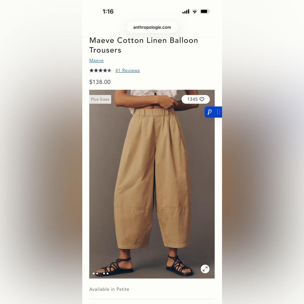 Womens Elastic-Waist Khaki Shorts - XS